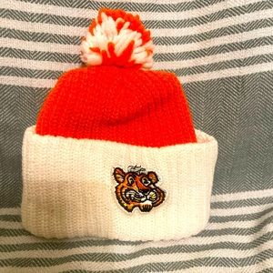 Vintage Clemson / Auburn‎ /Detroit Tiger Orange and White Beanie